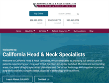 Tablet Screenshot of calhns.com
